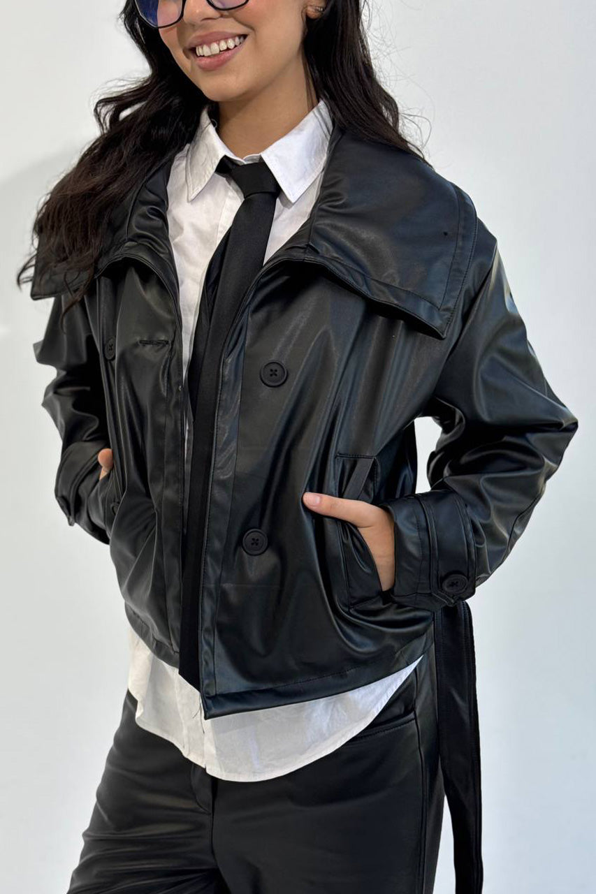 Mango Leather jacket