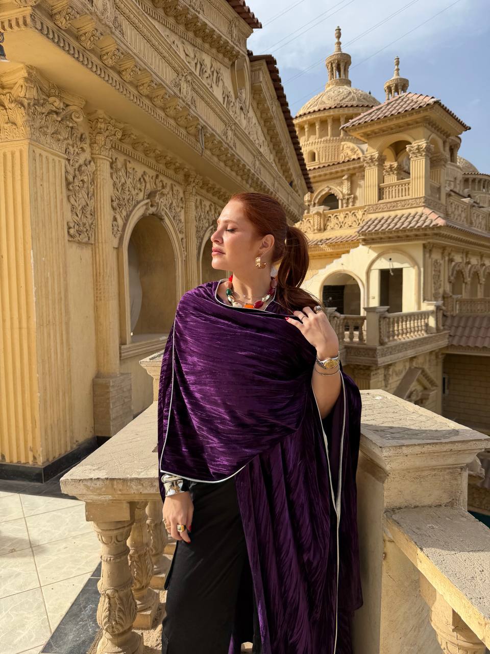 قفطان قطيفه سكارف