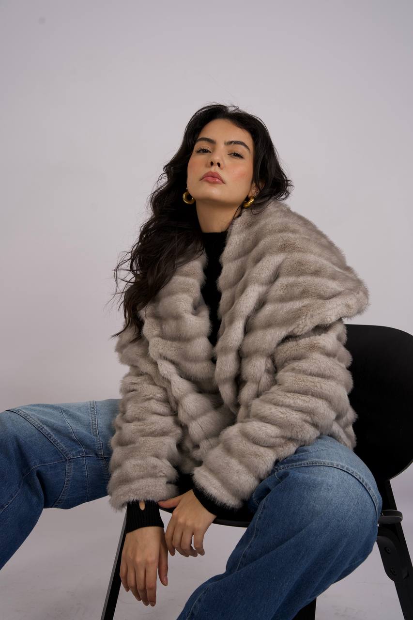 Fur-texture jacket