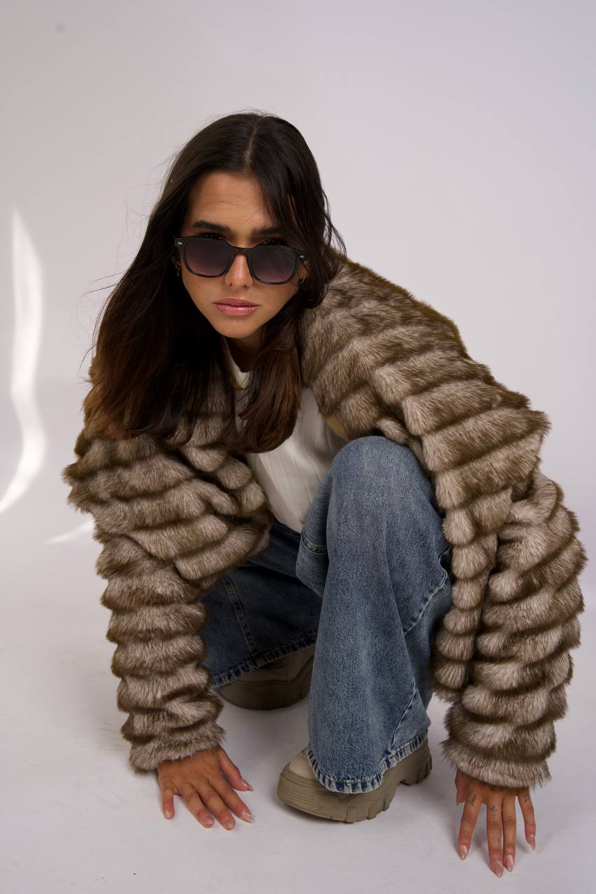 Fur-texture jacket