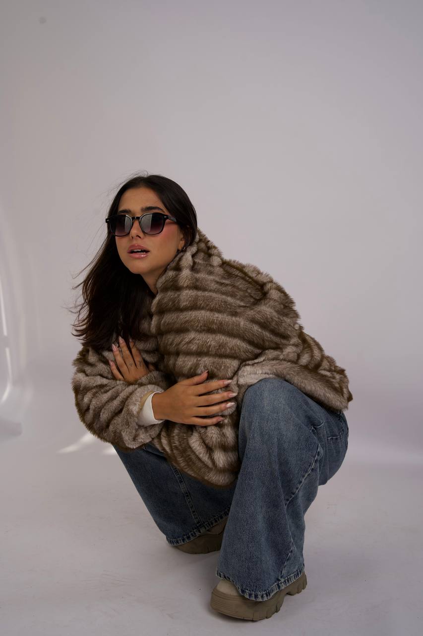 Fur-texture jacket