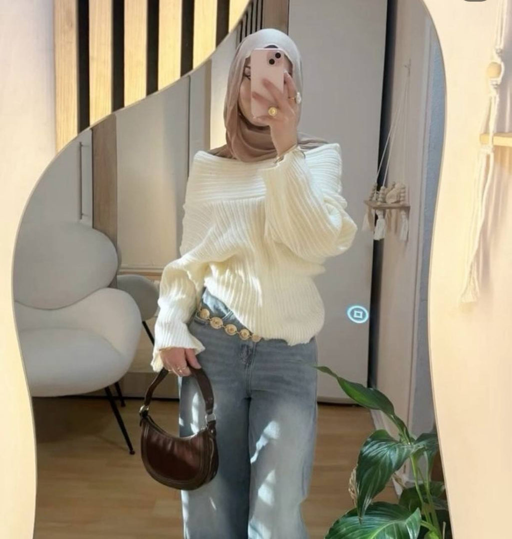 Off Shoulder Pullover