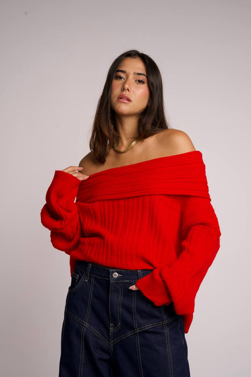 Off Shoulder Pullover