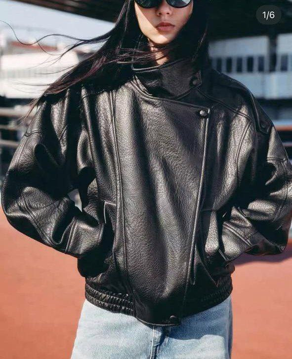 Oversize Leather Jacket