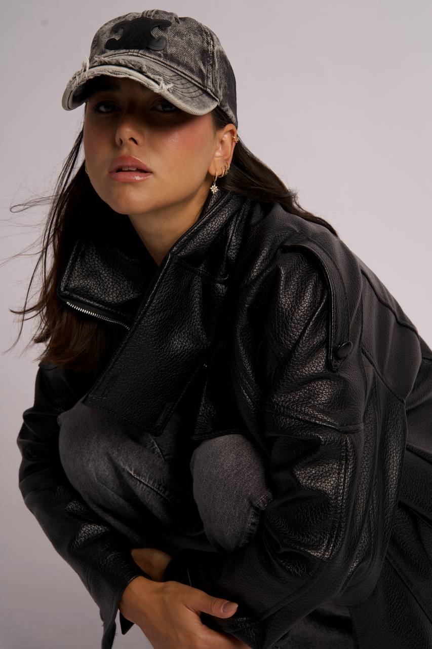 Oversize Leather Jacket