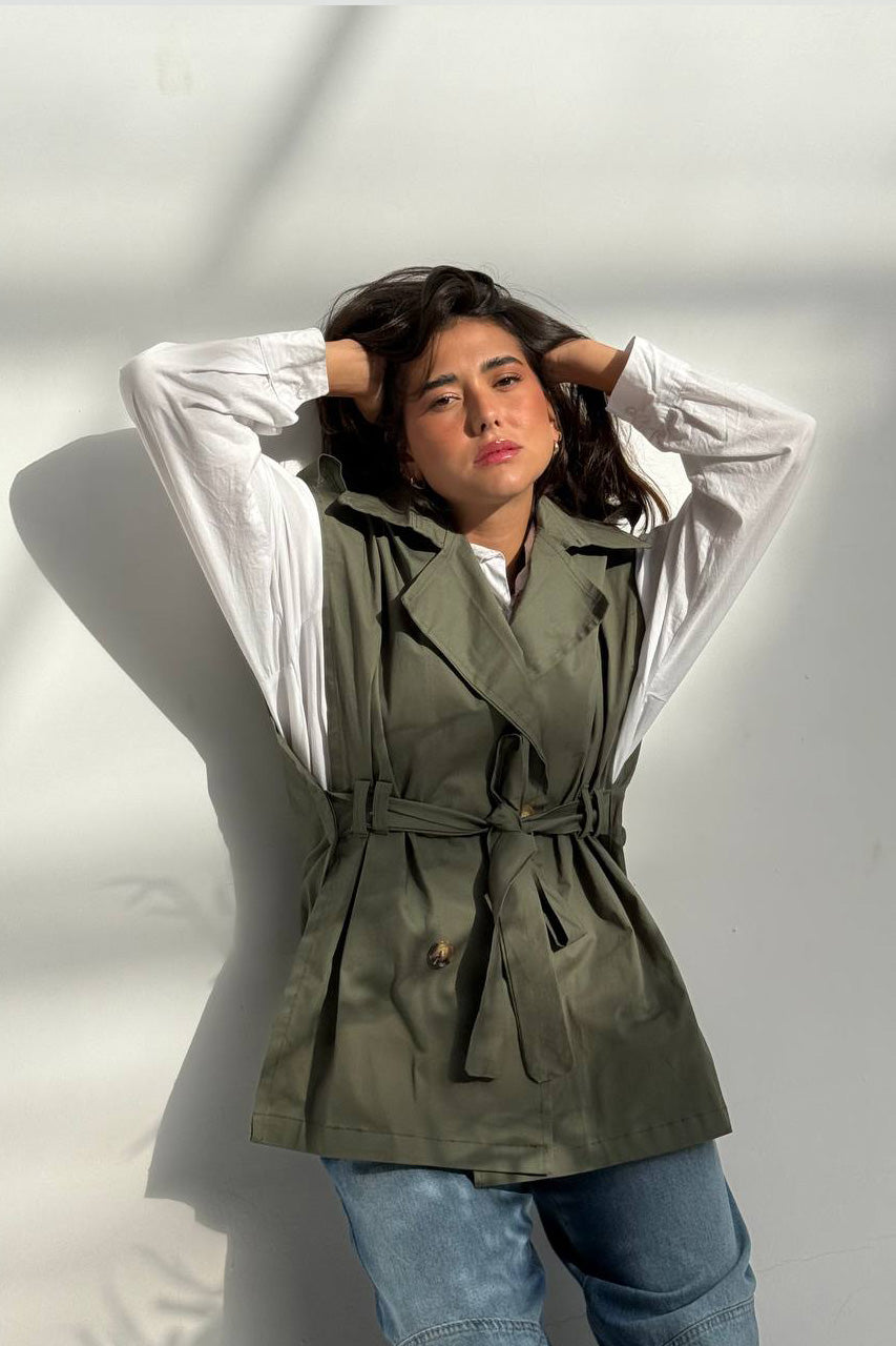 Gabardine Vest JACKET