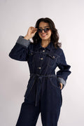 Dark denim jumpsuit